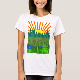 Morning Sun Over the Mountains Tuniek T-shirt Jurk