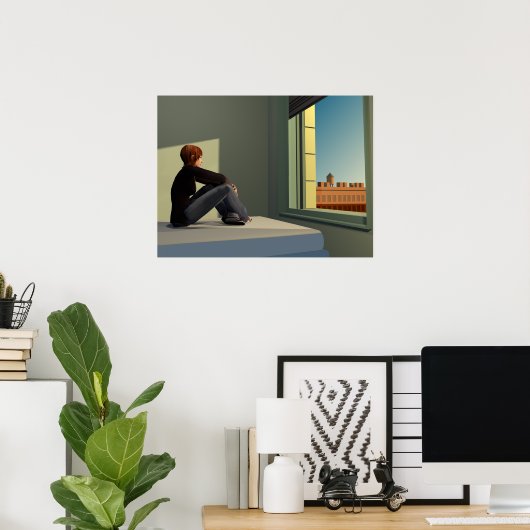 Morning sun poster (Thuiskantoor)