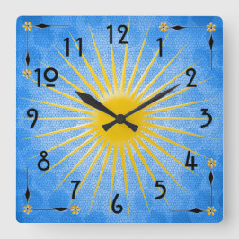 Morning Sun Vierkante Klok
