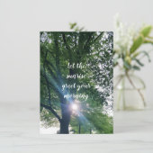 Morning Sunrise bemoedigend platte Wenskaart (Staand voorkant)