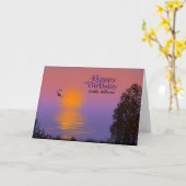 Morning Sunrise Birthday met naam Kaart (Gele Bloem)