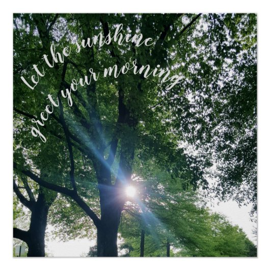 Morning Sunrise Glossy Poster (Voorkant)