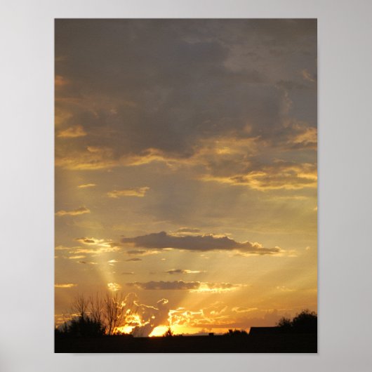 Morning Sunrise in Grand Forks, North Dakota Poster (Voorkant)