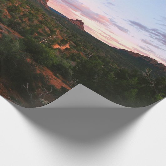 Morning Sunrise Sedona Arizona Desert Cadeaupapier (Hoek)