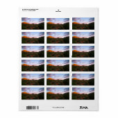 Morning Sunrise Sedona Arizona Desert Etiket (Full Sheet)
