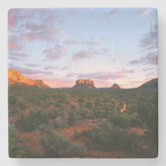 Morning Sunrise Sedona Arizona Desert Stenen Onderzetter