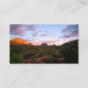 Morning Sunrise Sedona Arizona Desert Visitekaartje