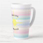 Morning Sunshine Colorful Large Latte Mok (Rechterhoek)