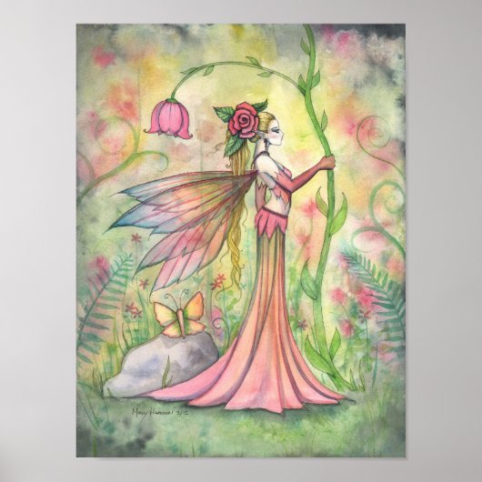 Morning Sunshine Flower Fairy Art Fantasy Poster (Voorkant)