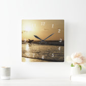 Morning Surfer wandklok (Huis)