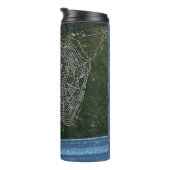 Morning Surprise, een met dauw bedekt spinnenweb Thermosbeker (Geroteerd rechts)