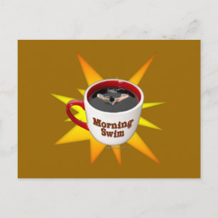 Morning Swim... Briefkaart