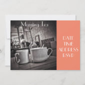 Morning Tea cafe party Kaart (Voorkant)