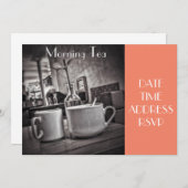 Morning Tea cafe party Kaart (Voorkant / Achterkant)