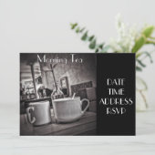 Morning Tea cafe party Kaart (Staand voorkant)
