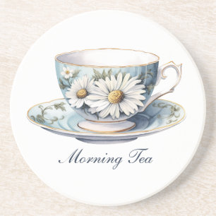 "Morning Tea" Floral Teacup Zandsteen Onderzetter