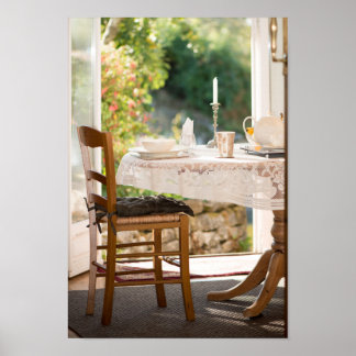 Morning Tea in Sun Art Photo Print Poster