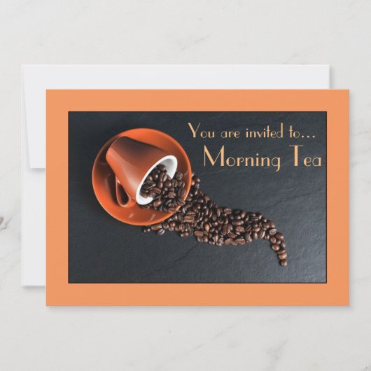 Morning Tea koffiecafé Kaart (Voorkant)