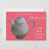 Morning Tea retro  date café party Kaart (Voorkant)