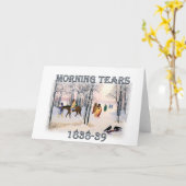 Morning Tears toont de Cherokee Trail van 1838-39 Kaart (Gele Bloem)