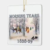 Morning Tears toont de Cherokee Trail van 1838-39 Keramisch Ornament (Links)