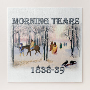 Morning Tears toont de Cherokee Trail van 1838-39 Legpuzzel
