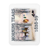 Morning Tears toont de Cherokee Trail van 1838-39 Magneet (Verticaal)