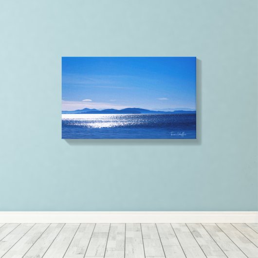 Morning Uitzicht Wildcat Cove Larrabee State Park Canvas Afdruk (Insitu (Houten vloer))