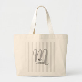 Morning Vibe Persoonlijk Monogram Grote Tote Bag