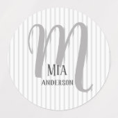 Morning Vibe Persoonlijk Monogram Labels (Design 2)