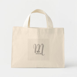 Morning Vibe Persoonlijk Monogram Mini Tote Bag