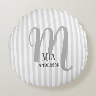 Morning Vibe Persoonlijk Monogram Rond Kussen
