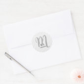 Morning Vibe Persoonlijk Monogram Ronde Sticker (Envelop)