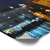 Morning Village uitzicht Poster (Hoek)