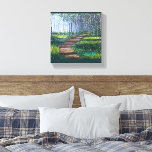 "MORNING WALK" CANVAS AFDRUK (Insitu (Slaapkamer))