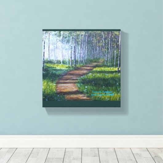 "MORNING WALK" CANVAS AFDRUK (Insitu (Houten vloer))