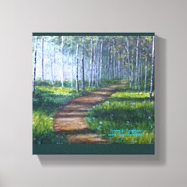 "MORNING WALK" CANVAS AFDRUK