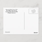 "Morning Walk, Carson City" Briefkaart (Achterkant)