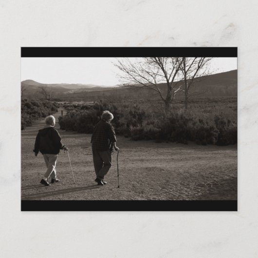 "Morning Walk, Carson City" Briefkaart (Voorkant)