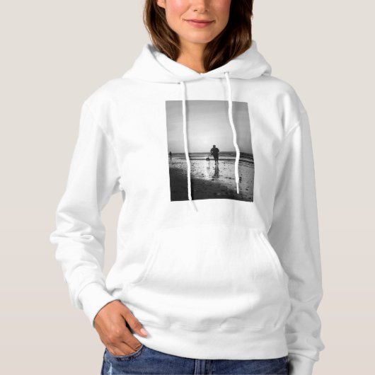 Morning Walk Grayscale Hoodie (Voorkant)