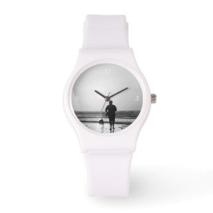 Morning Walk Grayscale Horloge