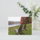 Morning Walk in het najaar Briefkaart (Staand voorkant)