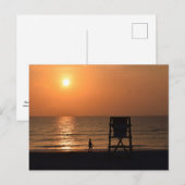 Morning Walk op het strand Briefkaart (Voorkant / Achterkant)