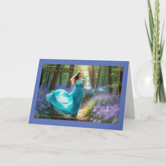 Morning Walk Verjaardag Kaart van de vrouw (Voorkant)