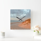 "Morning Walk" Vierkante Klok (Huis)