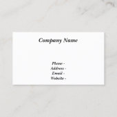 Morning Walk Visitekaartjes (Achterkant)