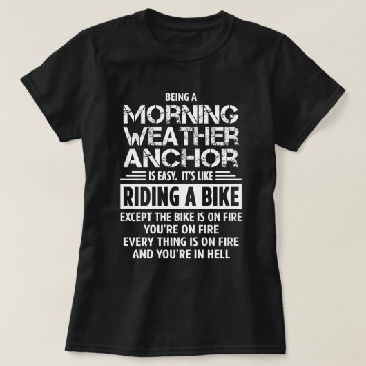 Morning Weather Anchor T-shirt (Design voorkant)