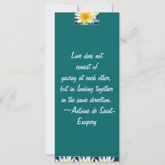 Morning White Yellow Flower Save the Date Kaart (Achterkant)