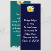 Morning White Yellow Flower Save the Date Kaart (Voorkant / Achterkant)