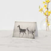 Morning Whitetails Kaart (Gele Bloem)